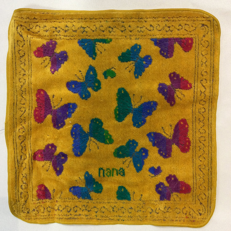 「nana 」ウォッシュタオル(蝶グラデーション)